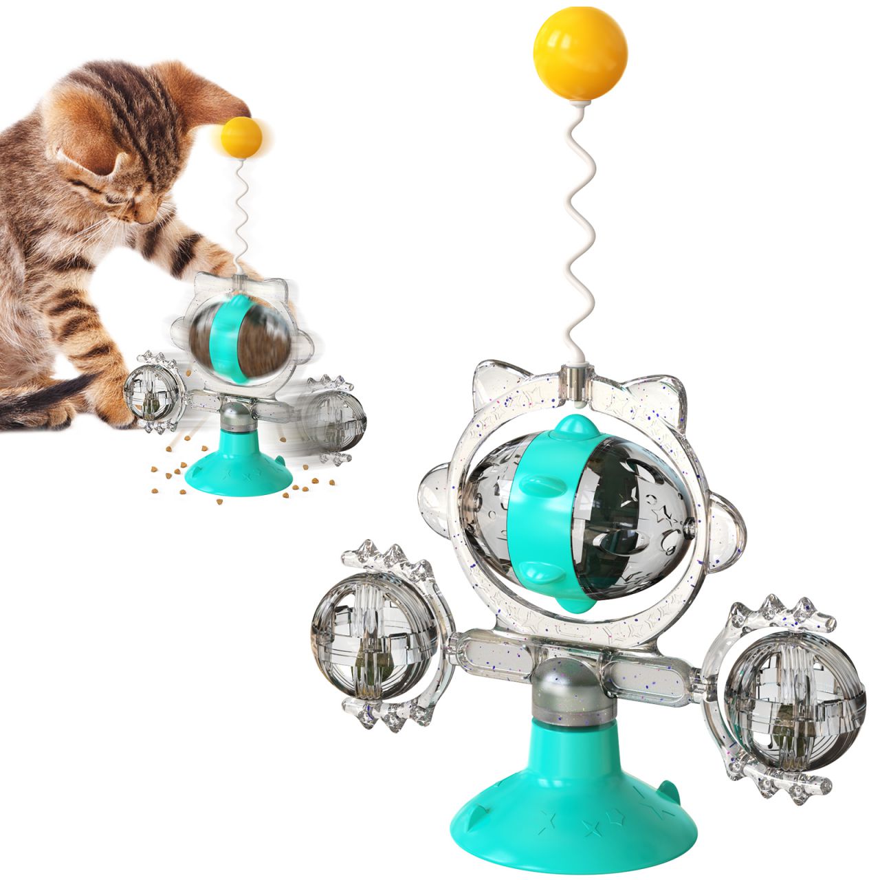 Cat Wheel Windwill Toy