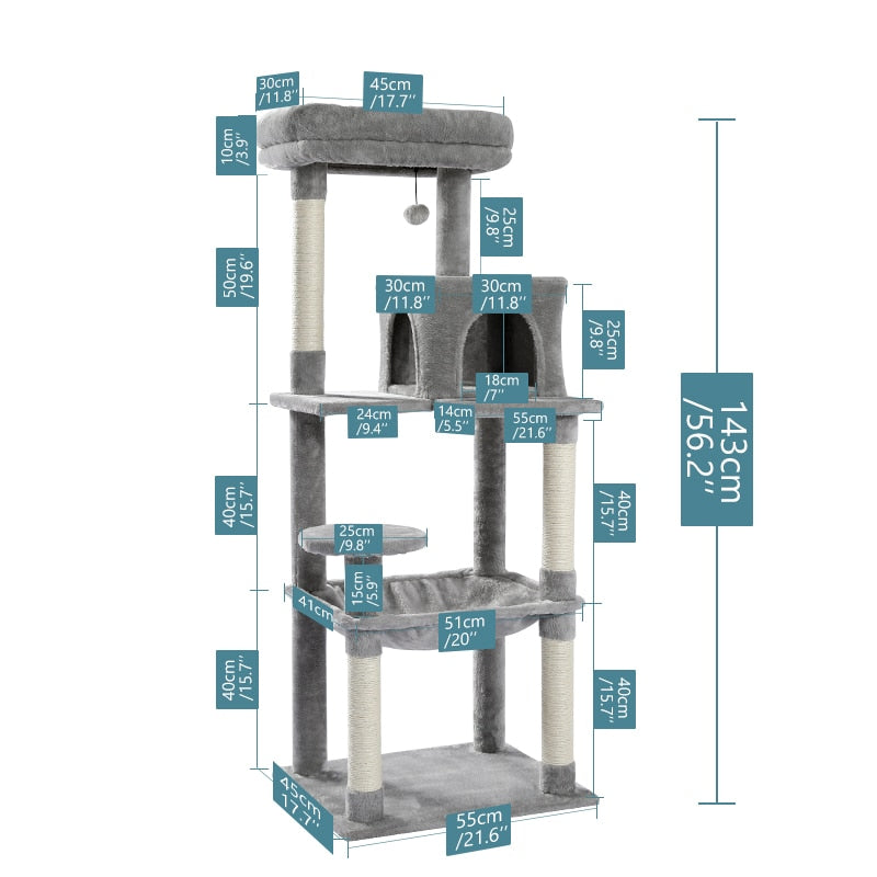 Cat Scratching Climbing Tree