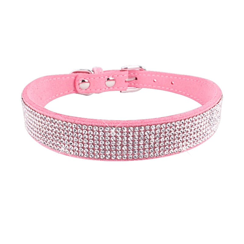 Glitter Rhinestone Pet Collars