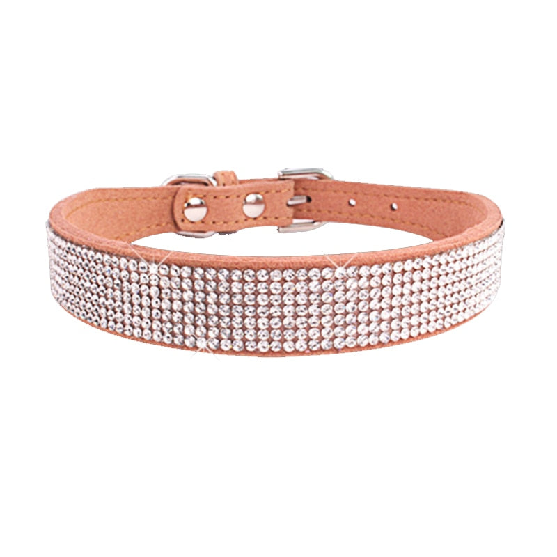 Glitter Rhinestone Pet Collars