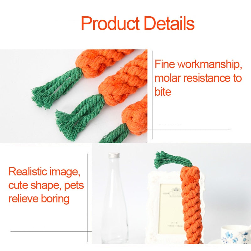 Dog Carrot Bite Resistant Toy