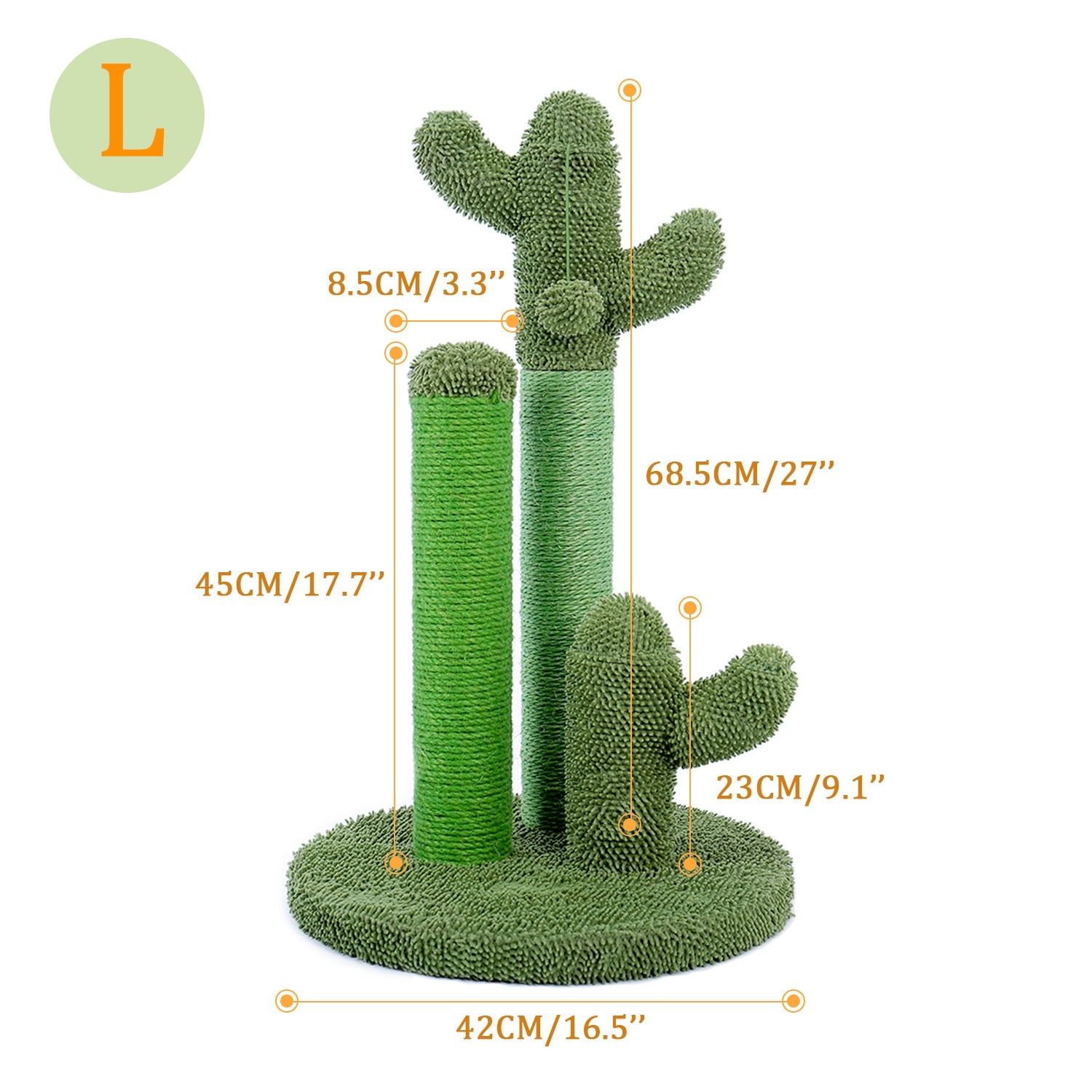 Cute Cactus Cat Scratching Tree