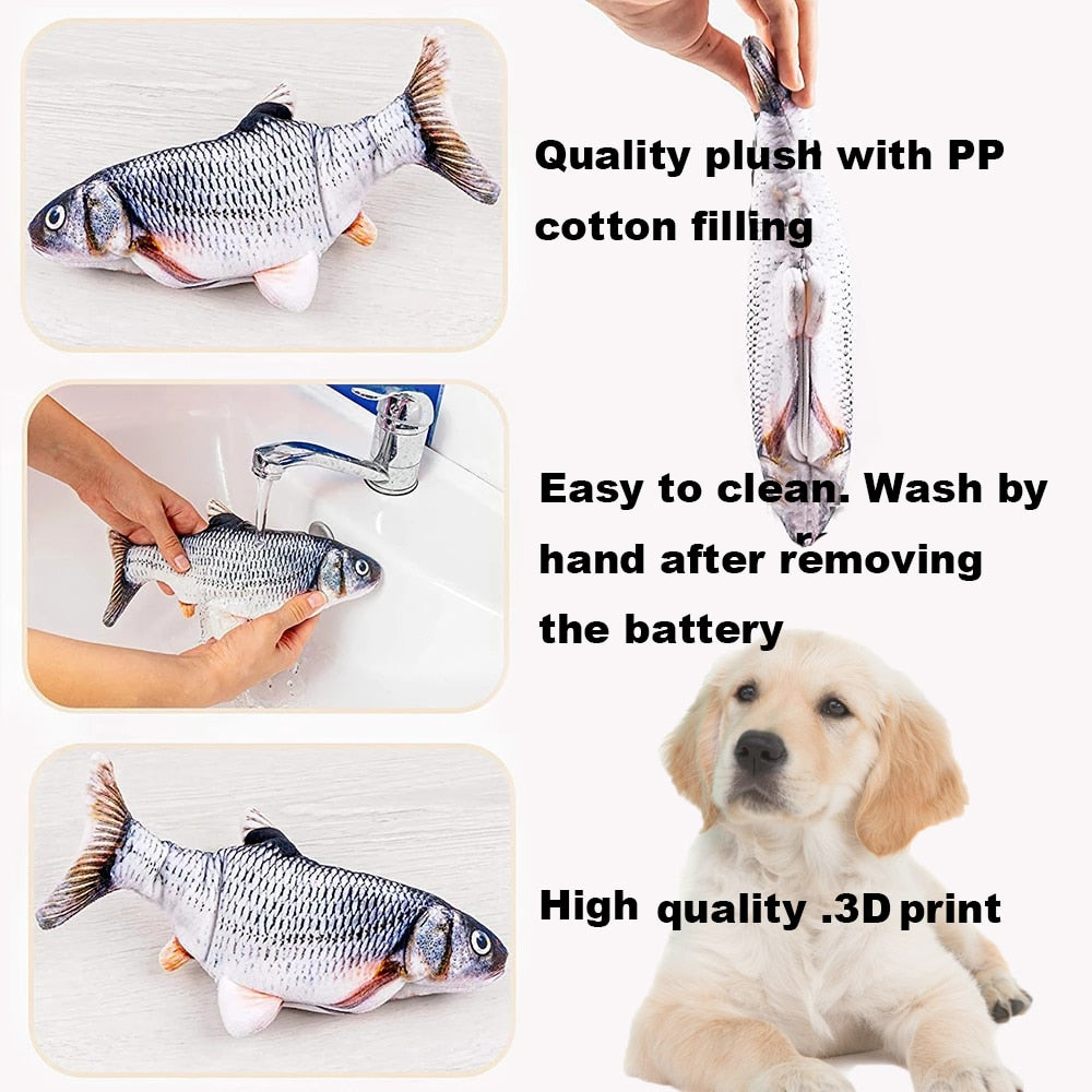 Dogs Electric Wiggling Fish Toy