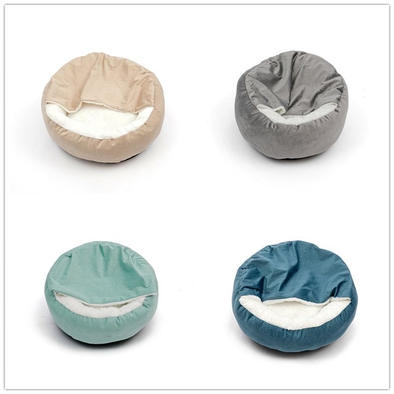 Orthopedic Dog Bed With Hooded Blanket