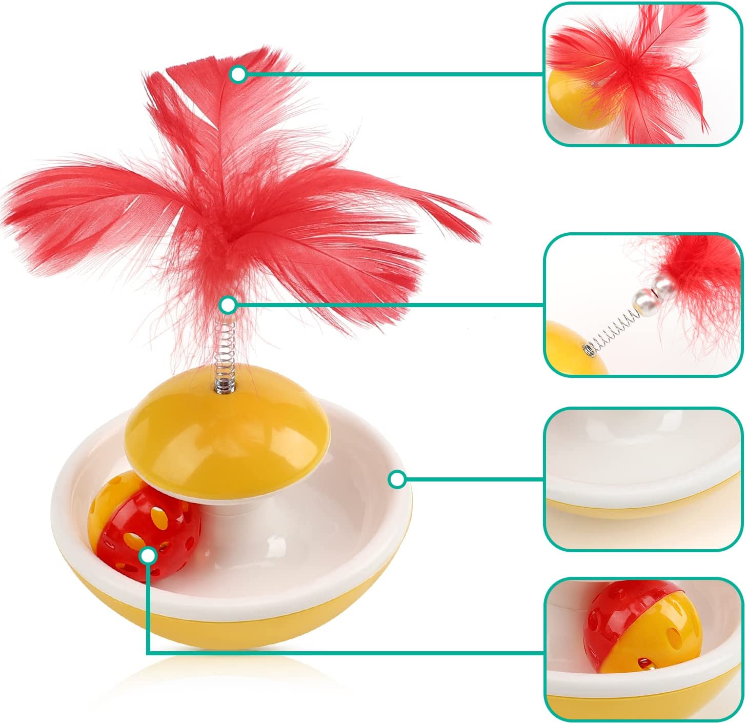 Feather Interactive Cat Tumbler