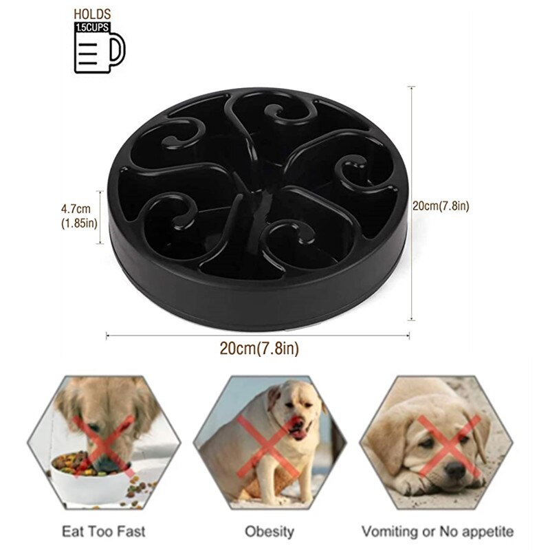 Pet Dog Slow Feeder Bowl