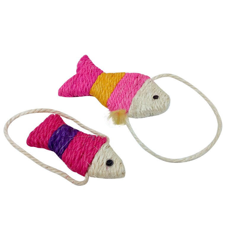 Cat Sisal Scratching Funny Feather Toy