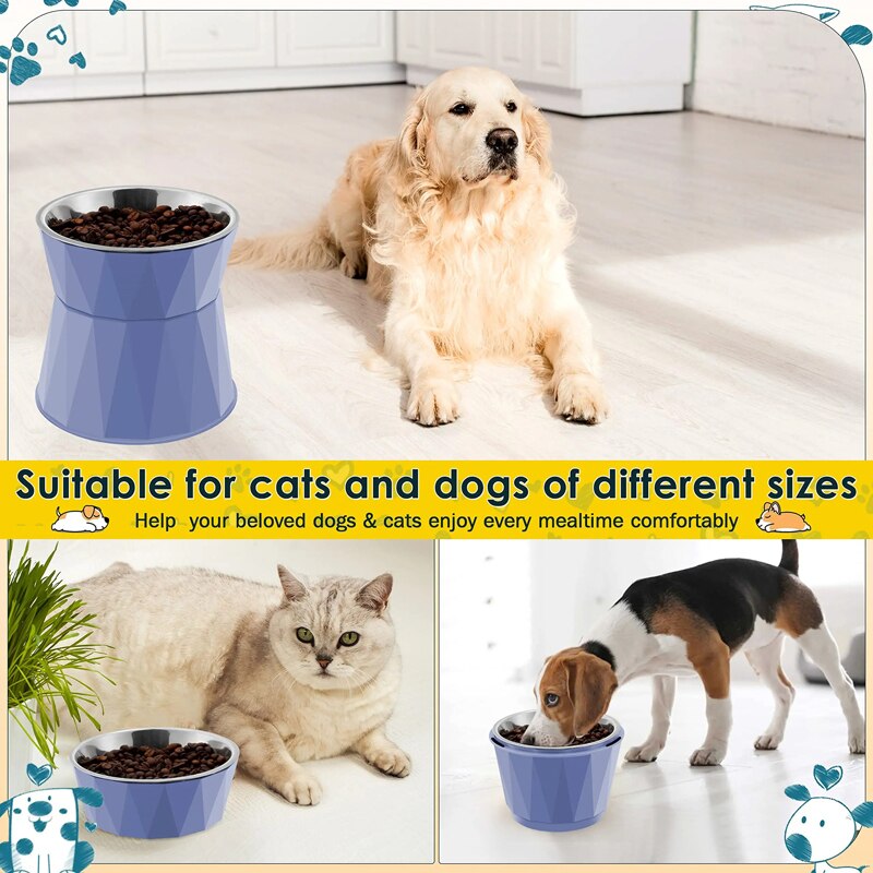 Stainless Steel Elevated Pet Bowl