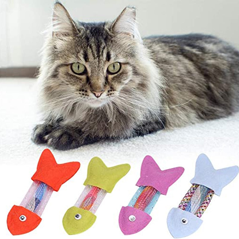 Fish Shaped Cat Toy