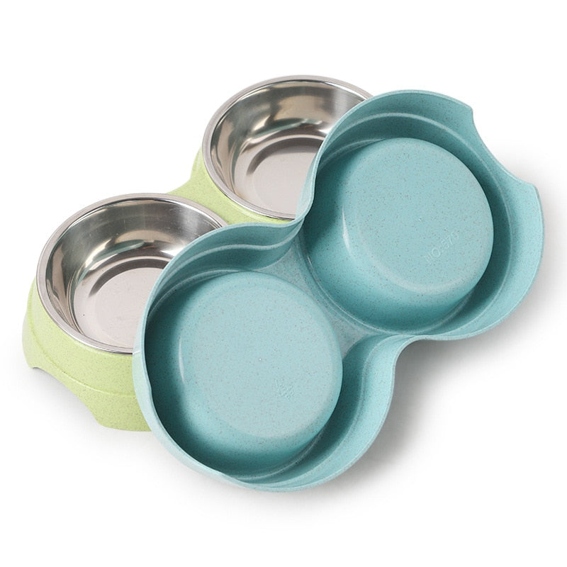 Pet Double Bowls Set