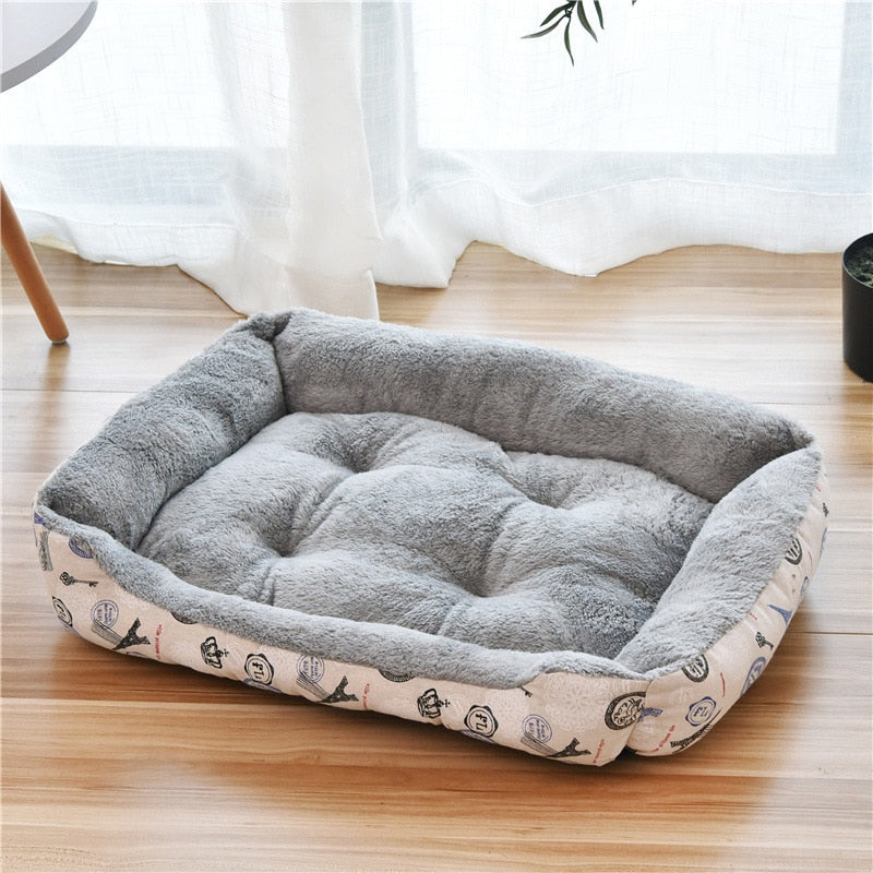 Dog Candy-colored Square Warm Bed