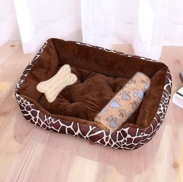 Dog Candy-colored Square Warm Bed