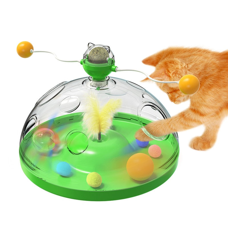 Rotating Cat Toy Training