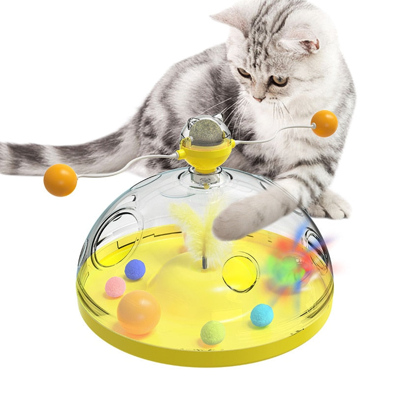 Rotating Cat Toy Training