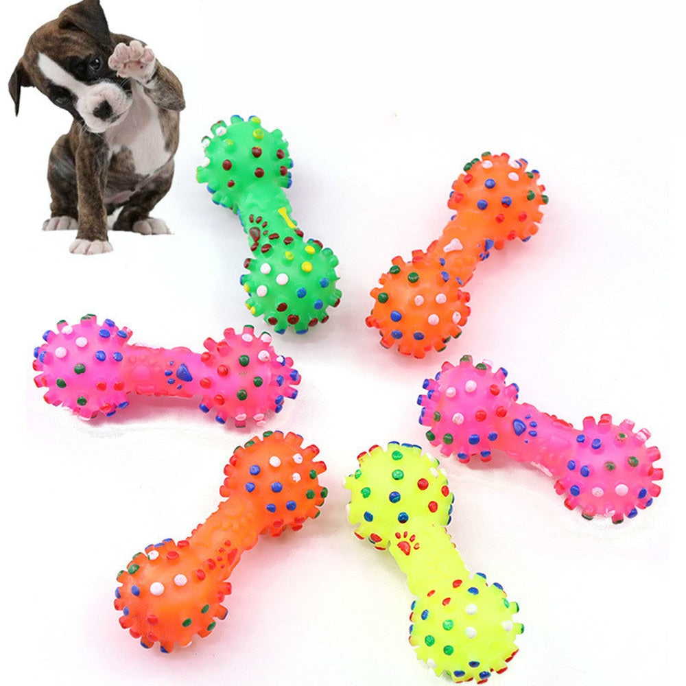 Dog Polka Dot Squeaky Toy