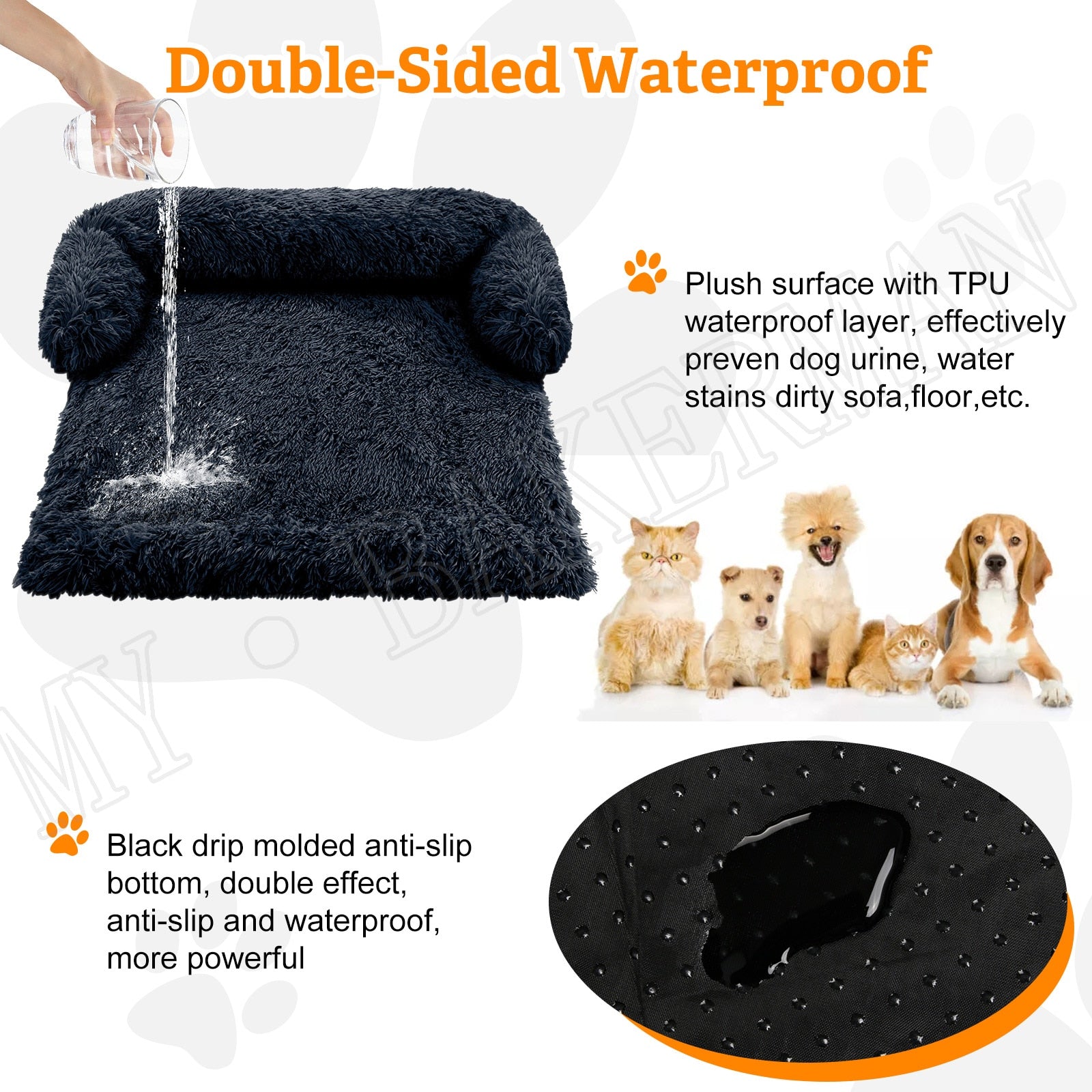 Dogs Soft Furniture Protector Mat