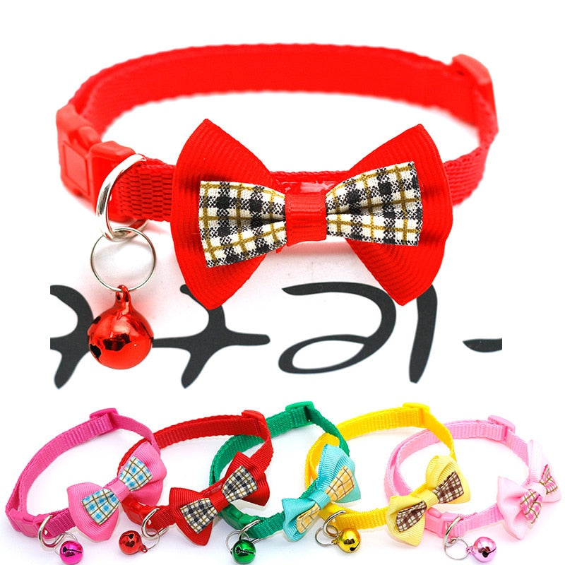 Cat Small Bell Collar Bow