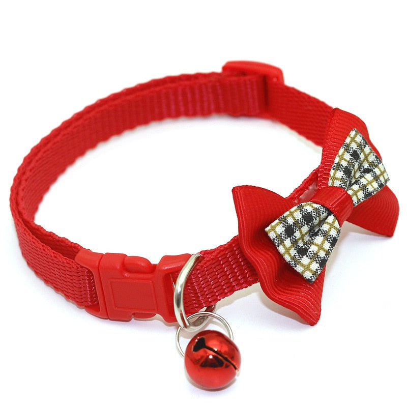 Cat Small Bell Collar Bow