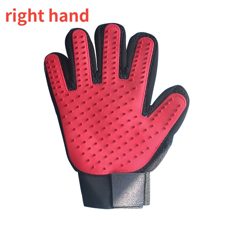 Cat grooming gloves