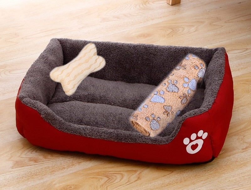 Dog Candy-colored Square Warm Bed