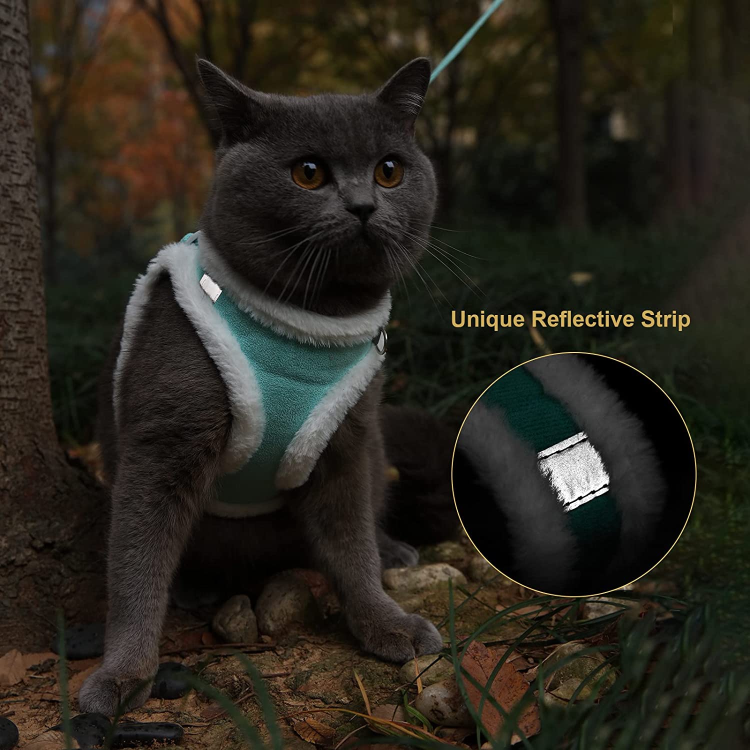 Soft Warm Reflective Cat Harness