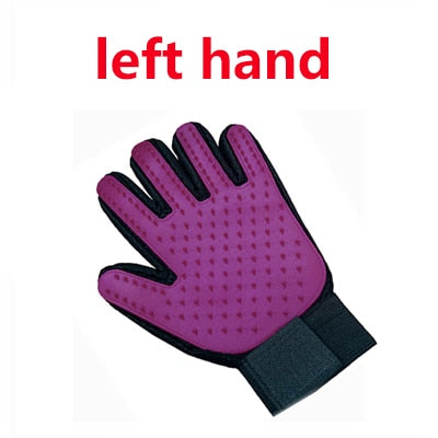 Cat grooming gloves