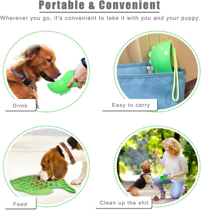 4-in-1 Pet travel Water Food Dispenser