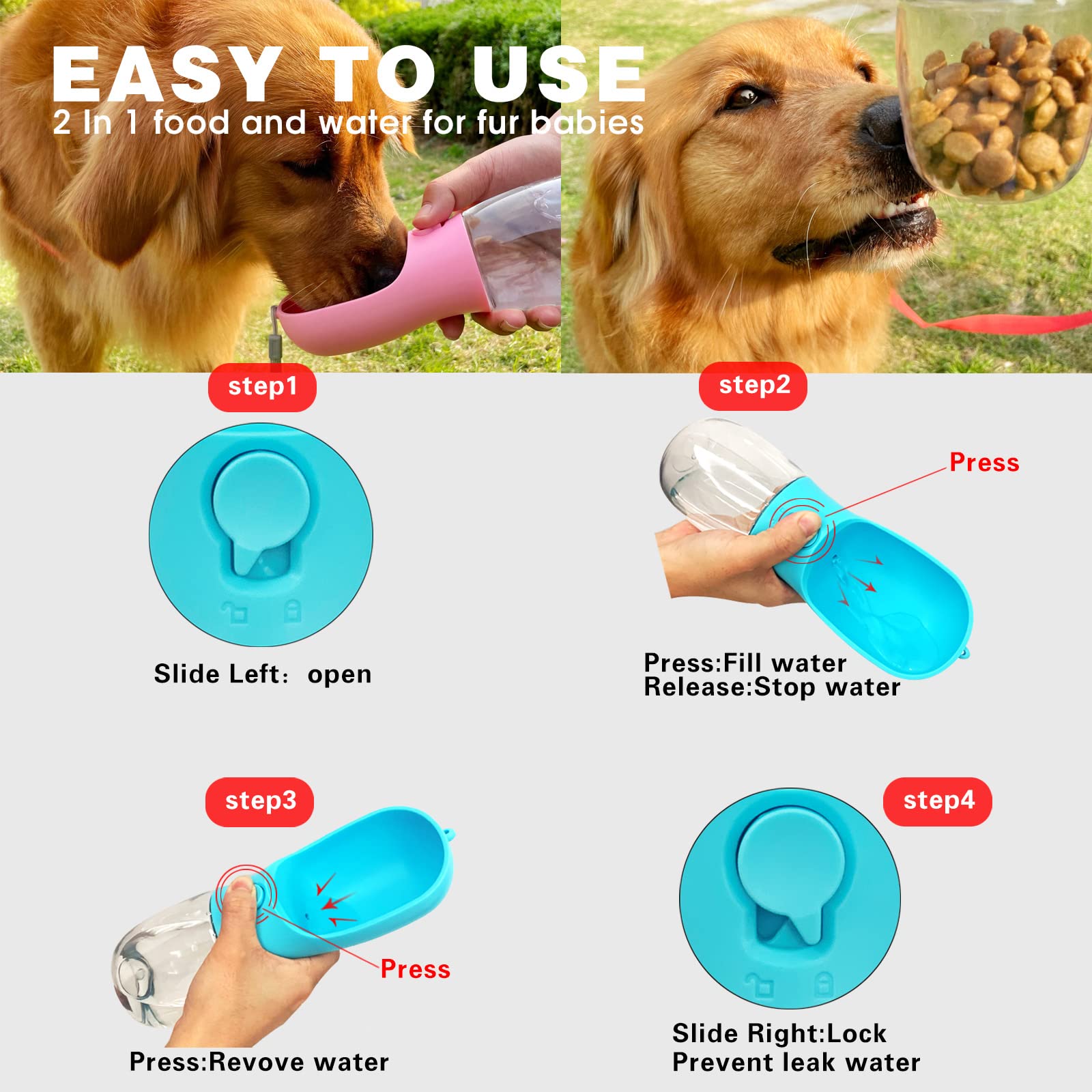 Portable Water Bottle For Dogs