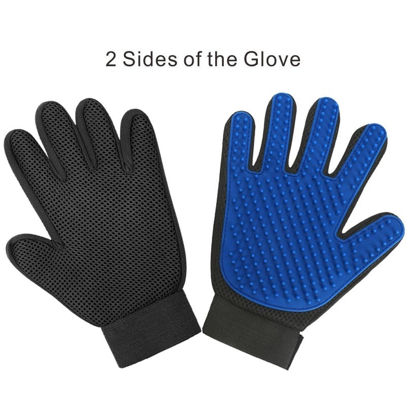 Cat grooming gloves