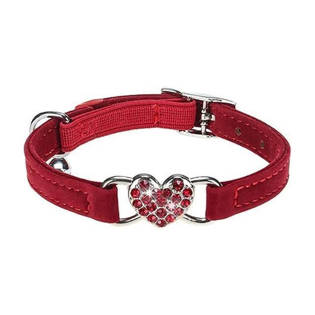 Dog Crystal Elastic Collar