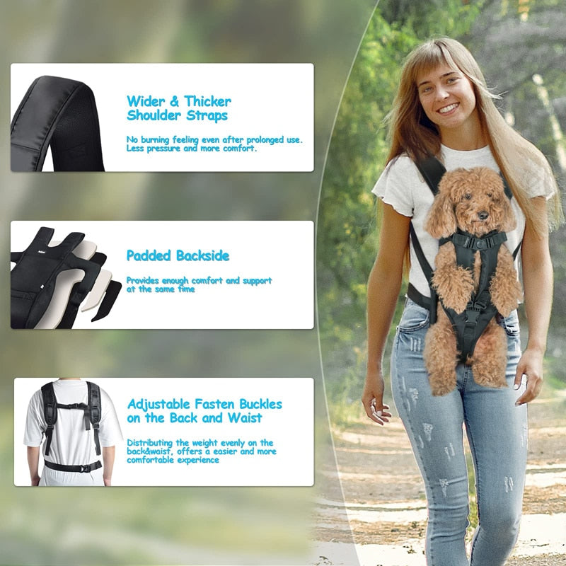 Front Facing Hands-Free Dog Carrier Dog