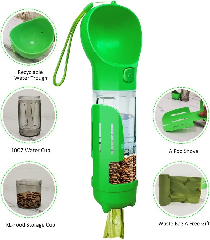 4-in-1 Pet travel Water Food Dispenser