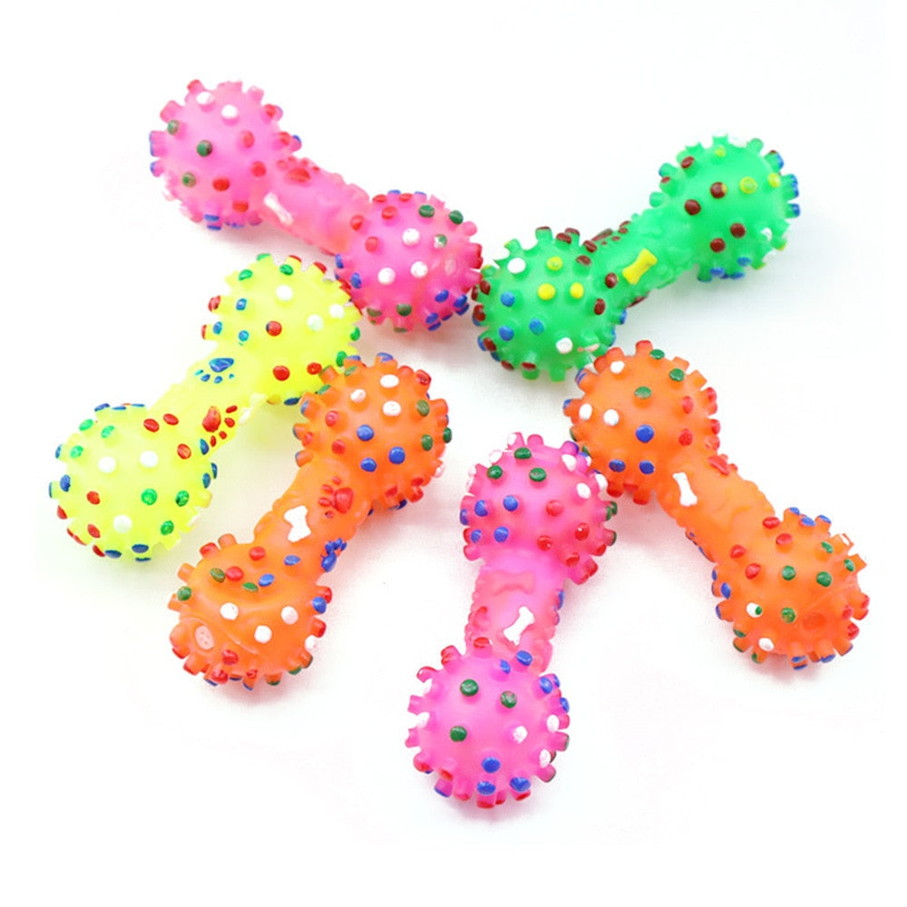 Dog Polka Dot Squeaky Toy