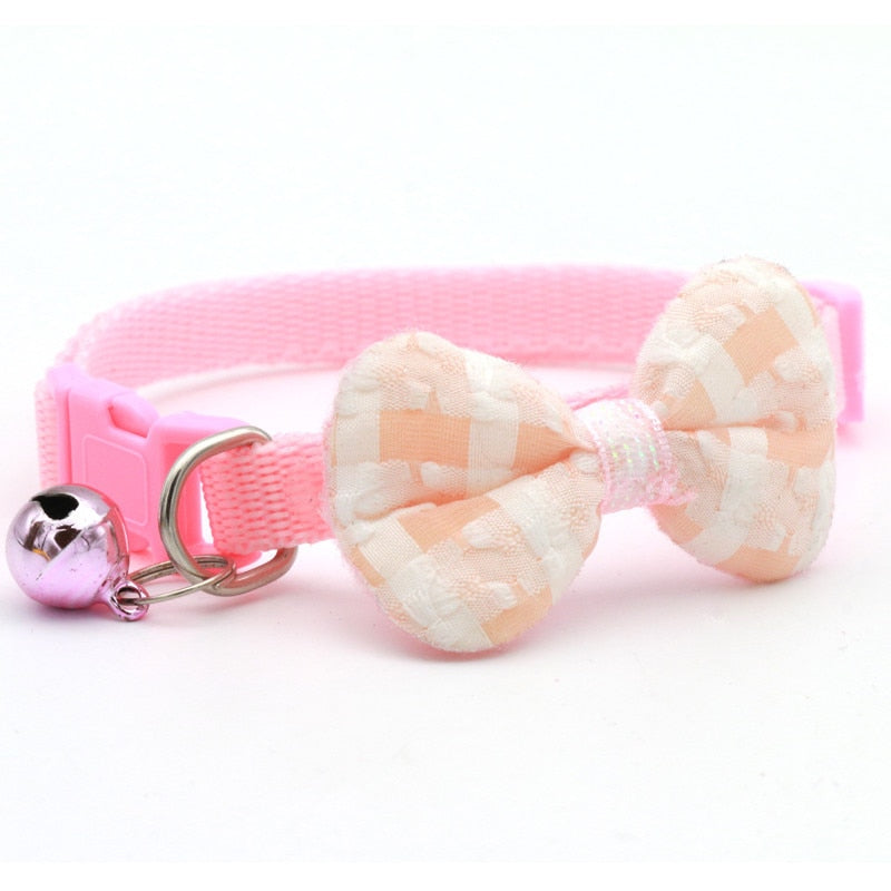 Adjustable Bow Tie Cat Collar