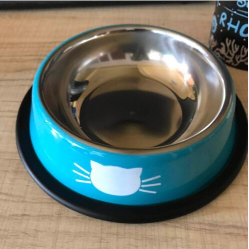 Multicolor Stainless Steel Dog Bowl