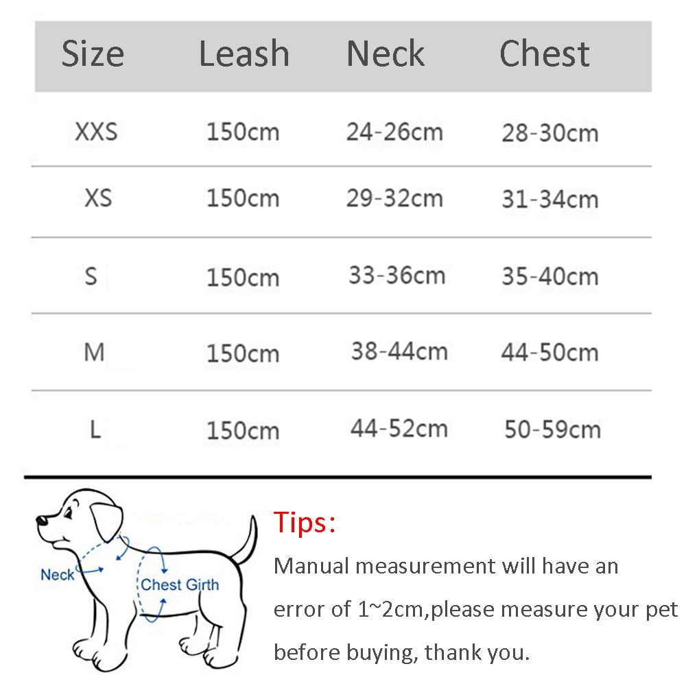 Adjustable Puppy Cat Harness Vest