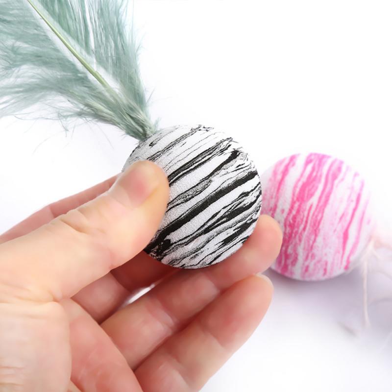 Cat Ball Feather Funny Toy