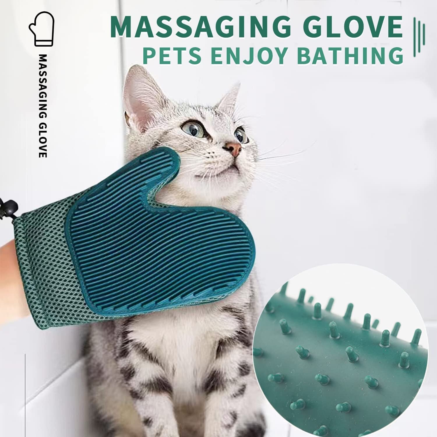 2 in 1 Pet Grooming Glove