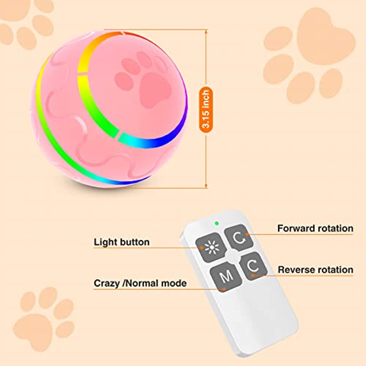 Remote Control Ball Dog Chew Toy