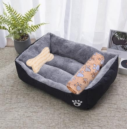 Dog Candy-colored Square Warm Bed