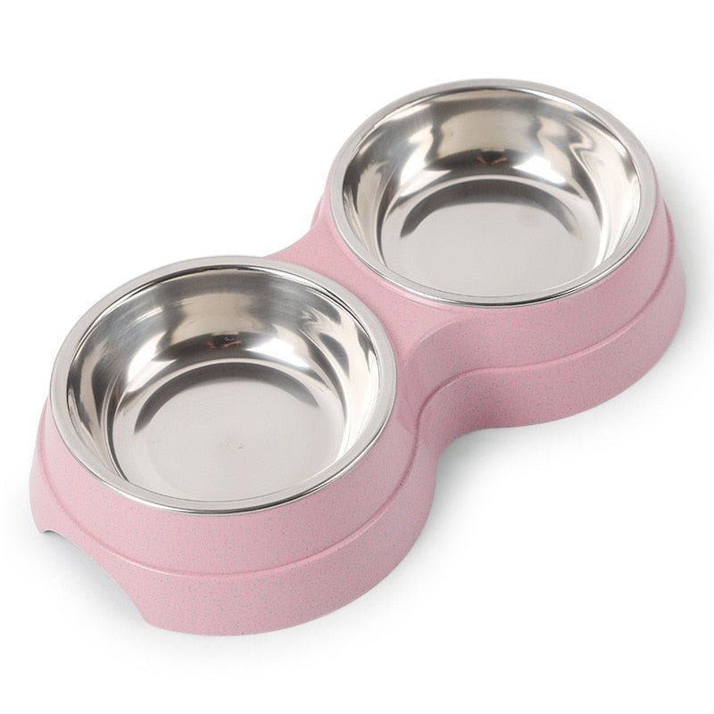 Pet Double Bowls Set