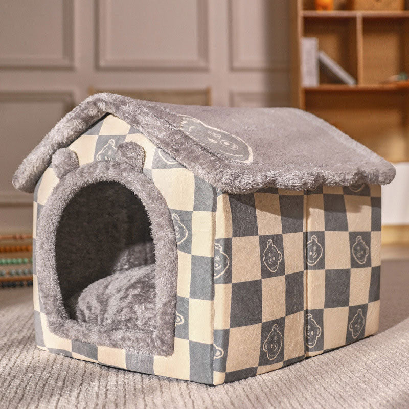 Foldable Dog House Kennel Bed