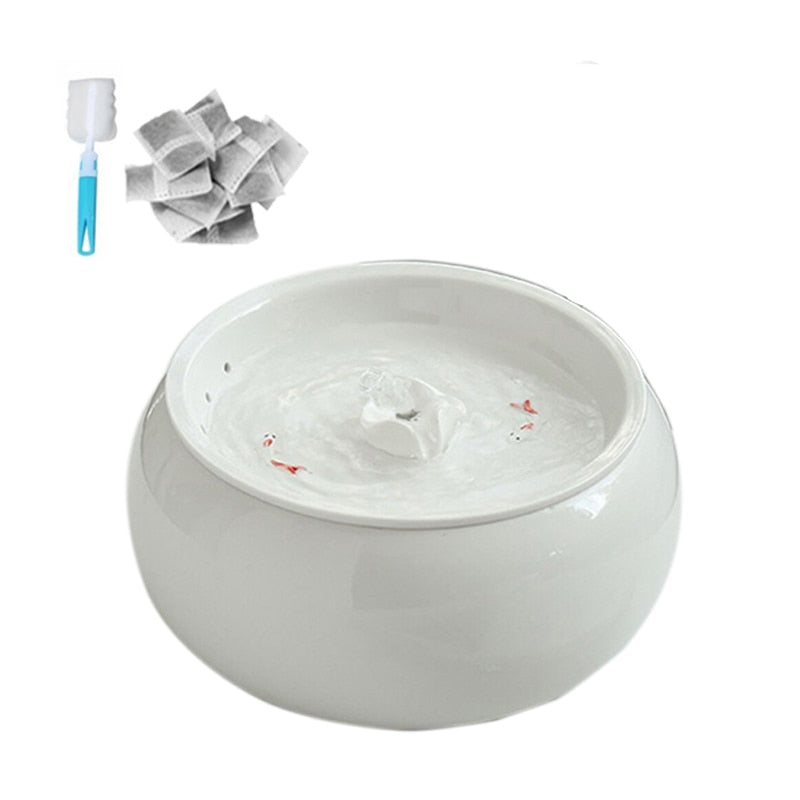 Electric Ceramic Cat Water Fountain