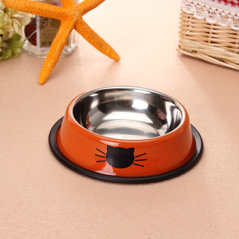 Multicolor Stainless Steel Dog Bowl