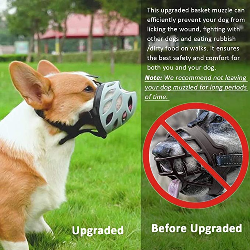 Dog Breathable Basket Muzzles