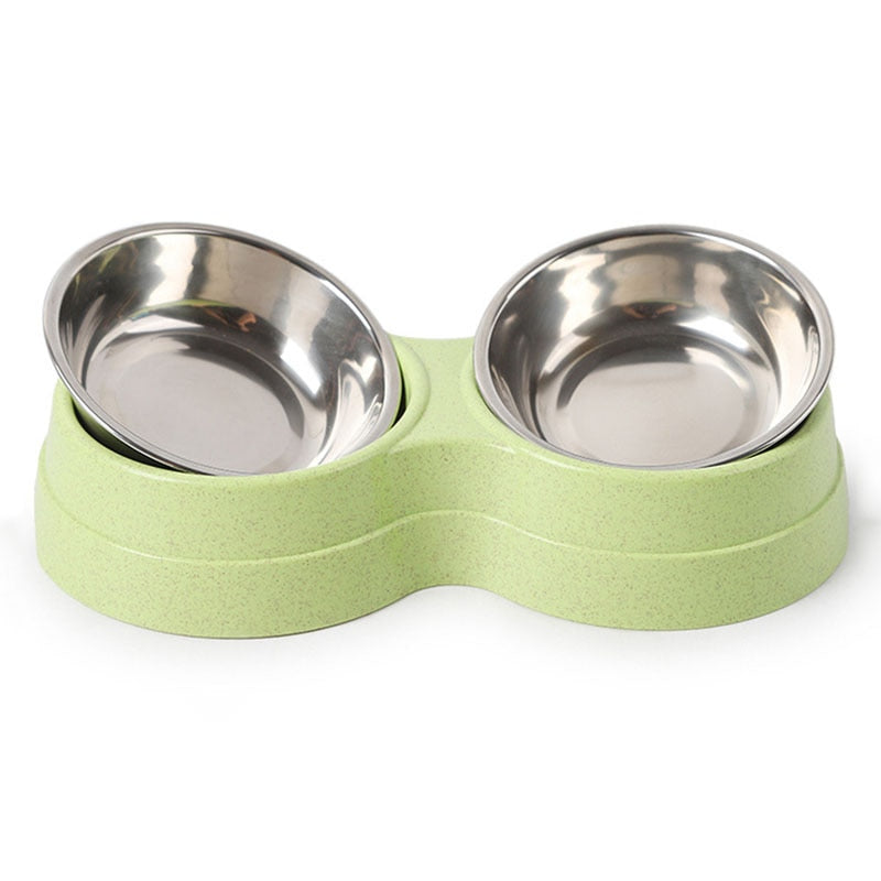 Pet Double Bowls Set