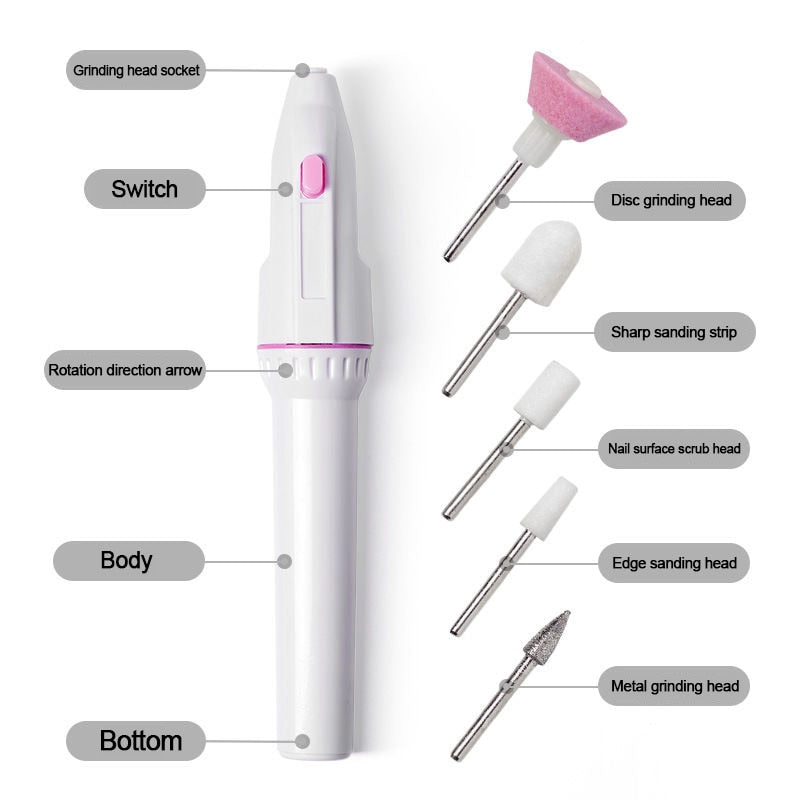 Electric Nail Drill Manicure Set