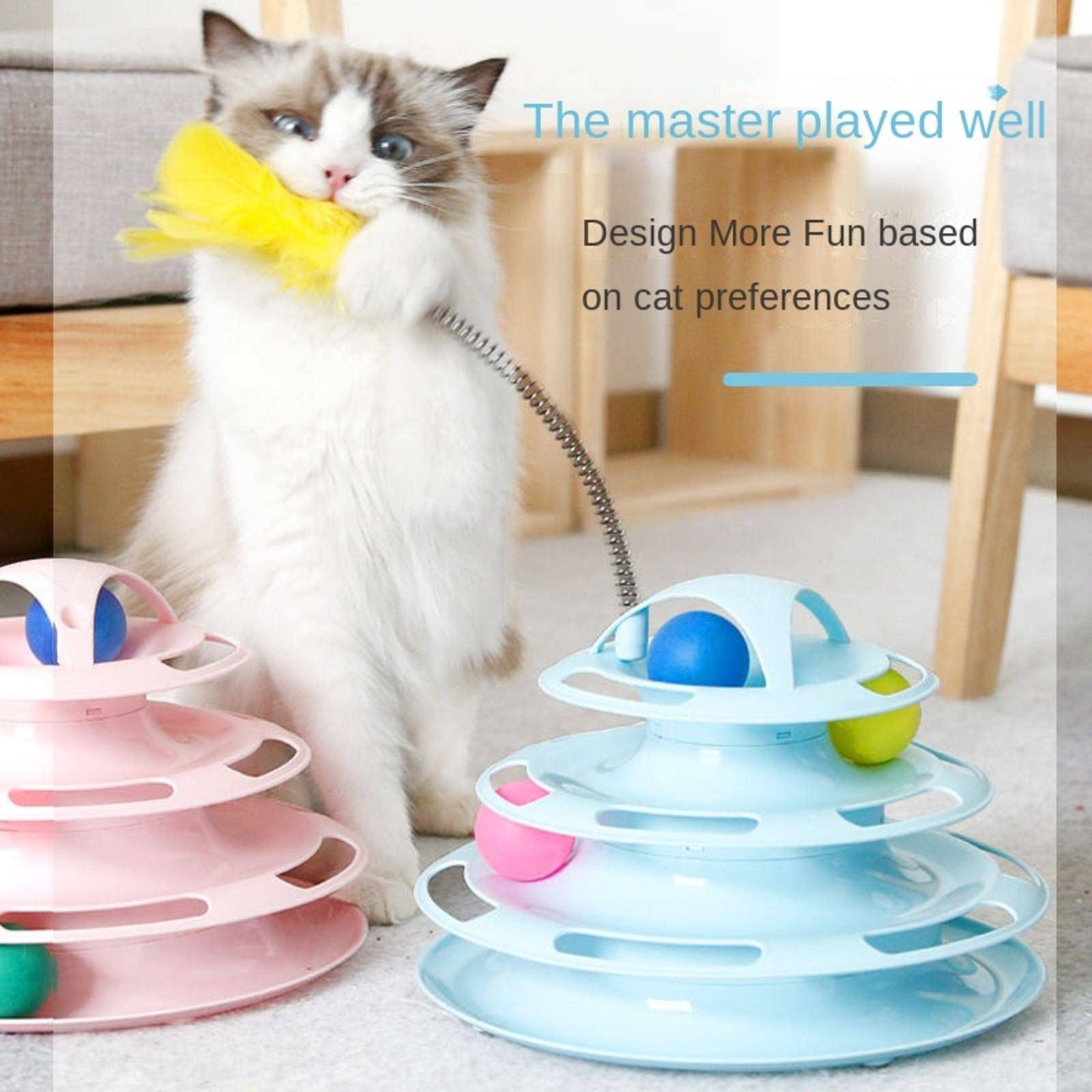 4 Levels turnable Cat Toy