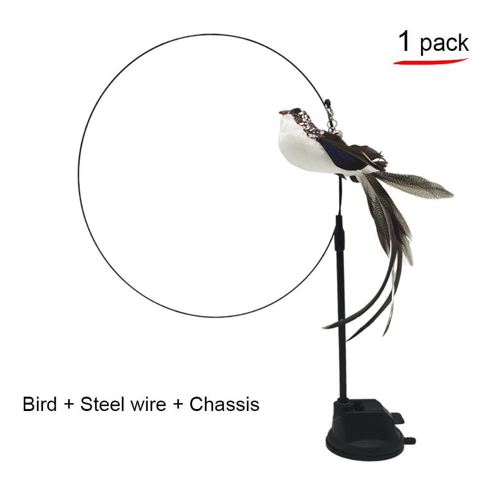 Simulation bird cat stick