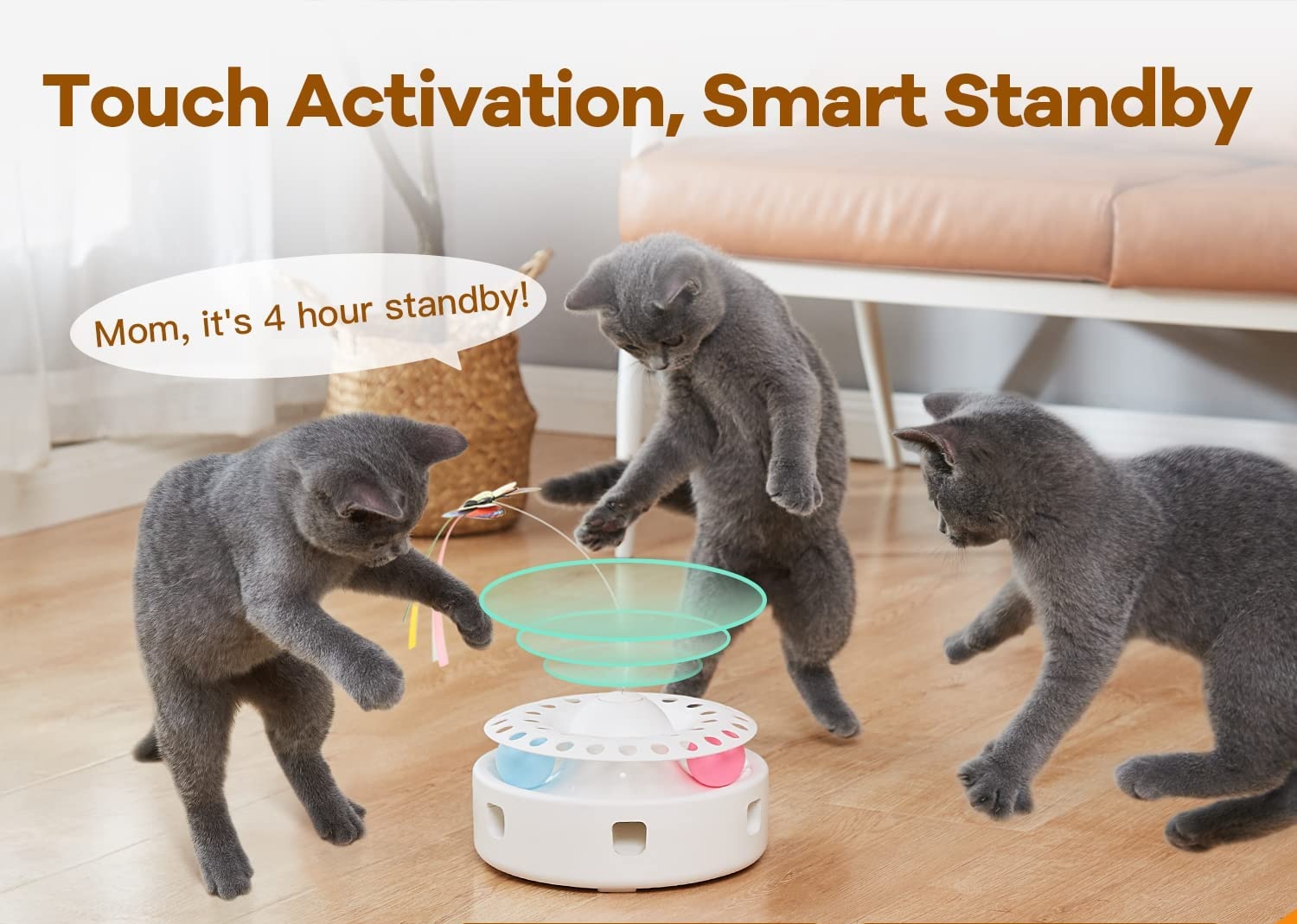 3-in-1 Smart Interactive Kitten Toy